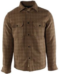 Woolrich - Jassen ,Bruin ,Wol Bruine Wolruitjas Voor Mannen - Lyst