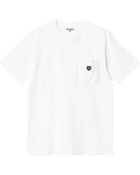Carhartt - Weiße T-Shirts Und Polos - Lyst