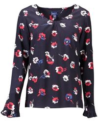 GANT - Blue Viscose Sweater - Lyst