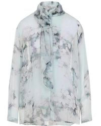 Alberta Ferretti - Light Chiffon Shirt-Donna - Lyst