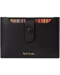 Paul Smith - M1A-6751 Leren Kaarthouder Met Signature Stripe - Lyst