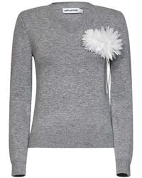 Self-Portrait - V-Neck Knitwear - Lyst
