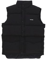 Iuter - Zwarte Puff Vest Mouwloos Donsjack - Lyst