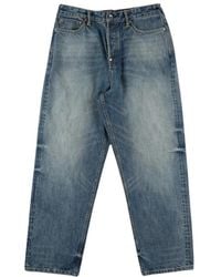 Evisu - Jeans ,Blauw ,Katoen Multi-Pocket Patched Daicock Jeans - Lyst
