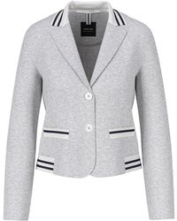 Marc Cain - Sportlicher Jersey-Blazer Mit Ringel - Lyst