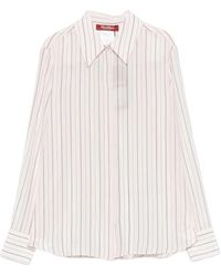 Max Mara - Flirt Gestreept Shirt Met Lange Mouwen - Lyst