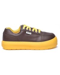 Sunnei - Schoenen ,Bruin ,Leer Sneakers - Lyst