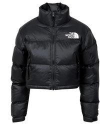 The North Face - Jassen ,Zwart ,Nylon Nuptse Short Jacket - Lyst