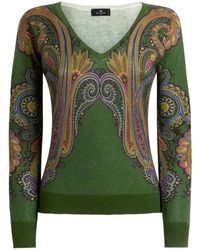 Etro - V-Neck Knitwear - Lyst