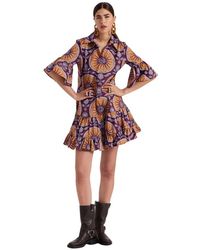 La DoubleJ - Kleedjes ,Veelkleurig ,Katoen Renaissance-Inspired Choux Jurk - Lyst