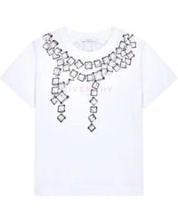 Givenchy - Tops ,Wit ,Katoen Giv T-Shirt E26 - Lyst