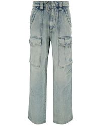 Isabel Marant - Jeans ,Blauw ,Katoen Heilani Lichtblauwe Cargo Jeans - Lyst