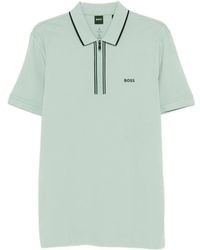 HUGO - Tops ,Groen ,Katoen Philix Polo Shirt - Lyst