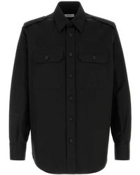McQueen - Overhemden ,Zwart ,Zwarte Casual Shirt Voor Mannen - Lyst