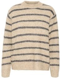 Kaffe - Katrina Gestreepte Pullover - Lyst