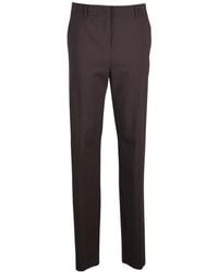 Marella - Broeken ,Bruin ,Wol Motrice Broek - Lyst