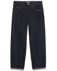 Oltre - Cropped Jeans - Lyst