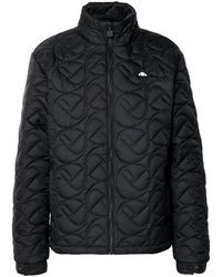 Ellesse - Jassen ,Zwart ,Zwarte Gewatteerde Jas Villanova Stijl - Lyst