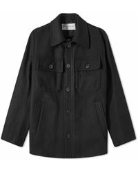 Dries Van Noten - Jassen ,Zwart ,Wol Zwarte Wol Valko Jas - Lyst