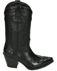 Sendra - Western Dameslaars Schwarzer Lederschuh - Lyst