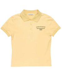 Acne Studios - Tops ,Geel ,Katoen Polo Shirt - Lyst