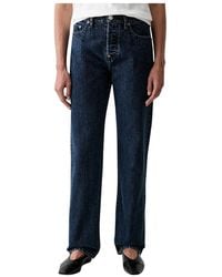 KENZO - Jeans ,Blauw ,Katoen Signature Straight Jeans - Lyst
