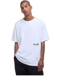 Barbour - Tops ,Wit ,Katoen Oversized Grafische Tee Wit-S - Lyst