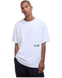 Barbour - Tops ,Wit ,Katoen Oversized Grafische Tee Wit-S - Lyst