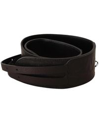 CoSTUME NATIONAL - Elegante Leren Riem Met Dubbele Gesp - Lyst