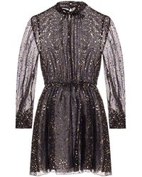 MSGM Band Collar Dress - Zwart