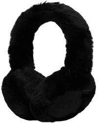 UGG - Accessoires ,Zwart ,Wol Draadloze Oorwarmers Van Schapenvacht - Lyst