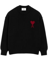 Ami Paris - Round-Neck Knitwear - Lyst
