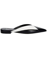 Pollini - Schoenen ,Zwart ,Leer Leren Mules - Lyst