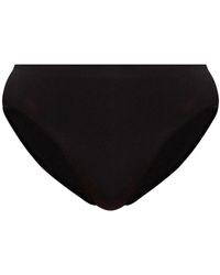 Hanro - Ondergoed ,Zwart ,Satijn Touch Feeling Midi Slip - Lyst