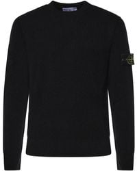 Stone Island - Round-Neck Knitwear - Lyst