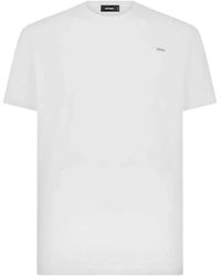DSquared² - Klassieke Witte T-Shirts En Polo's - Lyst