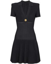 Balmain - Knitted Dresses - Lyst