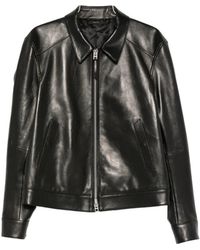 Tom Ford - Nappa Grain Leren Bikerjack - Lyst