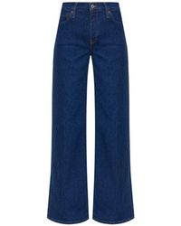 RE/DONE - Jeans ,Blauw ,Denim Wide-Leg Jeans - Lyst