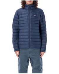 Patagonia - Fitness ,Blauw ,Nylon Down Sweater Jacket - Lyst