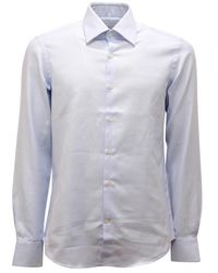 Sonrisa - Overhemden ,Blauw ,Katoen Fior Di Cotone Shirt - Lyst