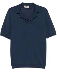 Irish Crone - Blaue T-Shirts Und Polos Mit Kerbkragen - Lyst
