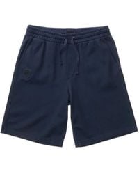 Blauer - Korte Broeken ,Blauw ,Katoen Summer Fleece Shorts - Lyst