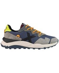 Munich - Schoenen ,Veelkleurig ,Blauwe Sportieve Textiel Sneakers - Lyst