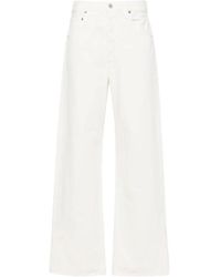 Citizens of Humanity - Baggy Wide-Leg Jeans Met Logo Patch - Lyst