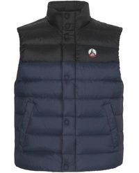 JG1 - Jassen ,Blauw ,Mouwloos Thomas Bicolore Gewatteerd Vest - Lyst