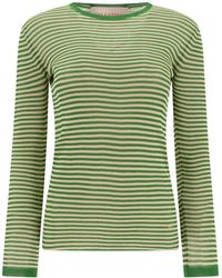 Valentino - Groene Zijden T-Shirt Elegante Stijl - Lyst