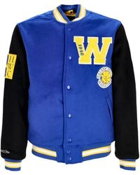 Mitchell & Ness - Jassen ,Blauw ,Wol Nba Team Legacy Varsity Jack - Lyst