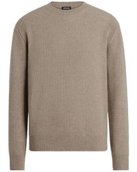ZEGNA - Luxuriöses cashmere rundhals-strickwaren - Lyst