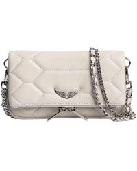 Zadig & Voltaire - Rock Nano Clutch Aus Gestepptem Leder - Lyst